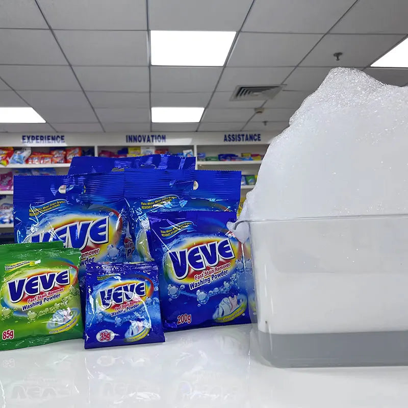 Supplier Wholesale Disposable Eco-Friendly Washing Powder for Apparel High Foam Natural Sea Fresh Fragrance Detergent Powder