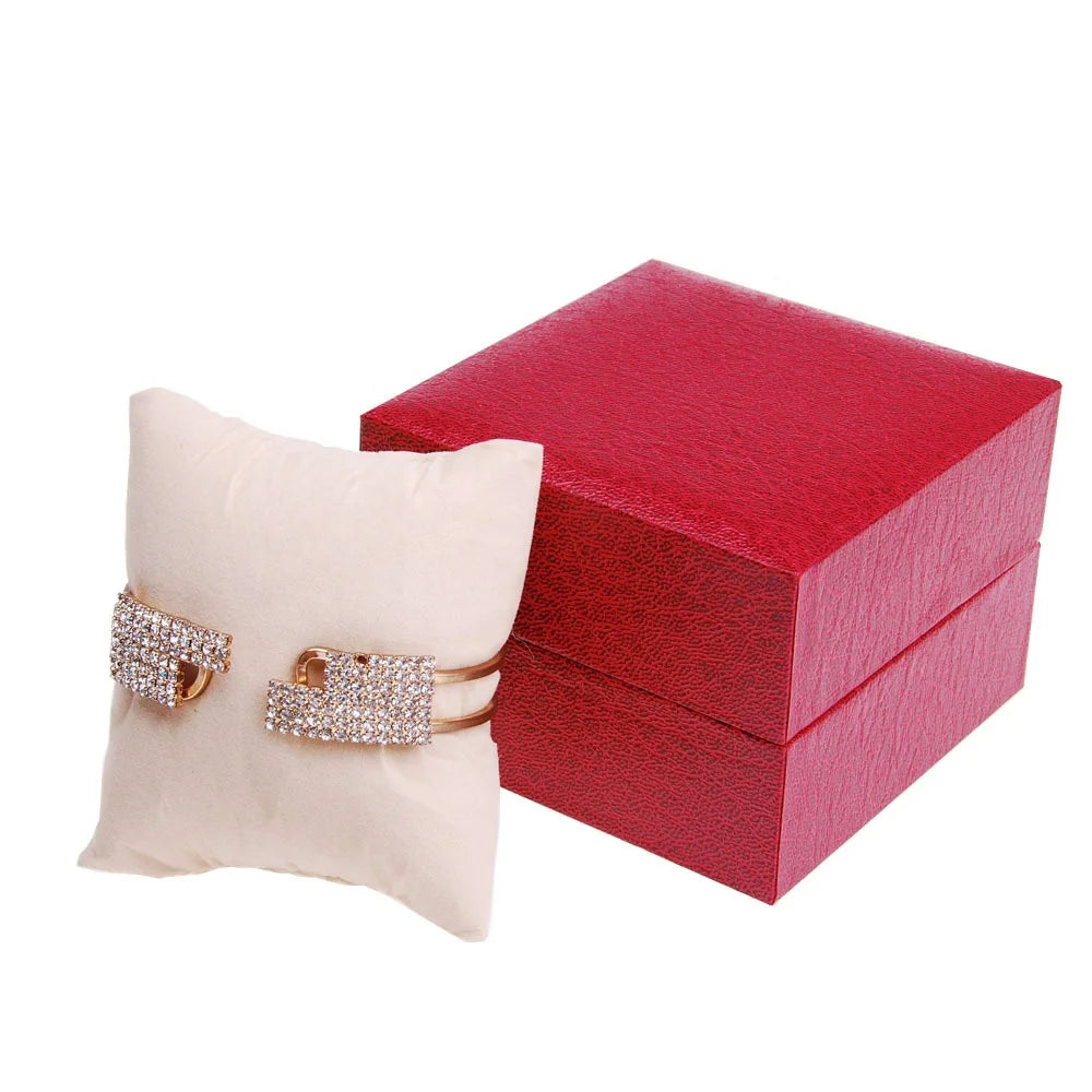Watch Leather Box Square Watch Box Creative Jewelry Packaging Leather Pu Jewelry Boxes