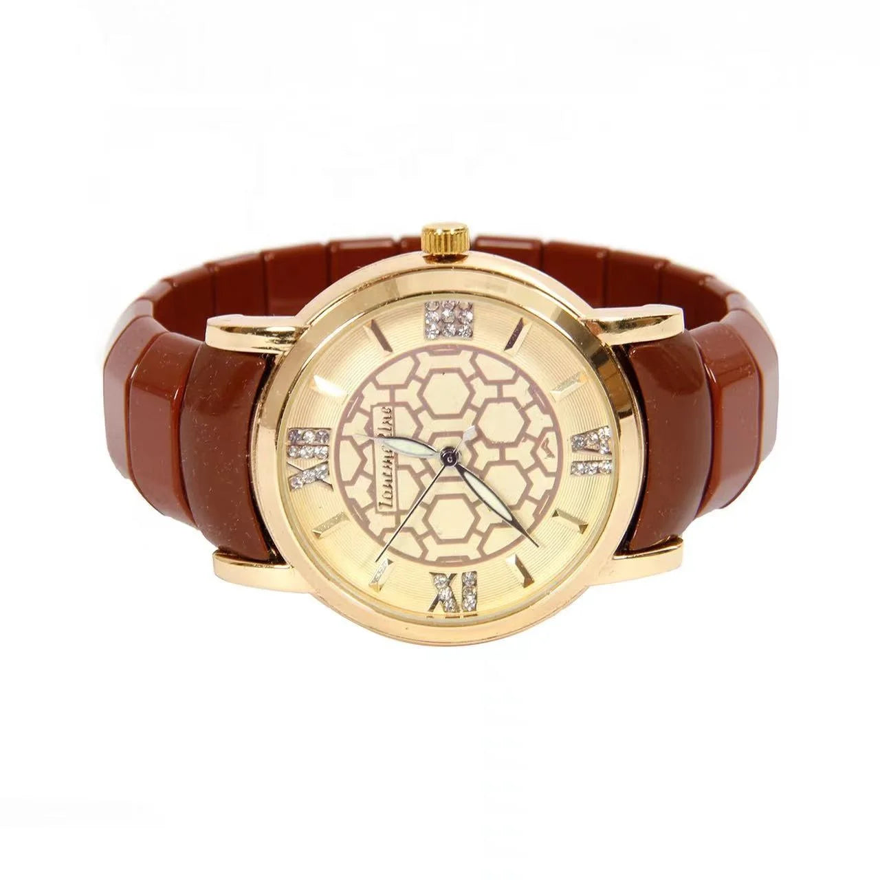 Korea Luxury Health Gemstone FIR Tourmanium Stone Wrist Band Watch Tourmaline Bracelet Watch