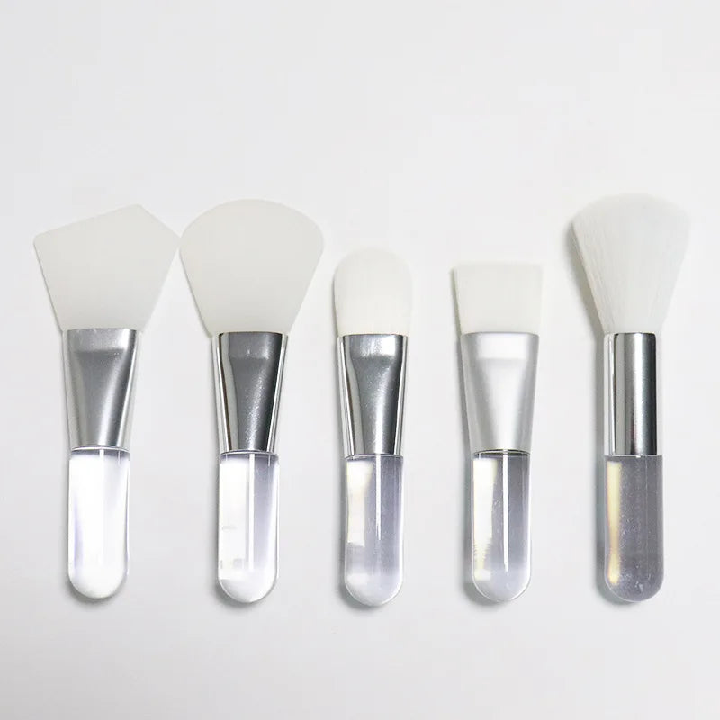 Large Stock Mini Facial Mask Brush Silicone Brushes Short Handle Private Label Clay Mask Facemask Applicator