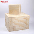 New Arrival Fitness Plyometric Boxes for Cross Fit Training Wooden Plyo Jump Box Accessory for Workout and Training