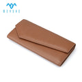Factory Custom Fashion Women's Long Wallet Cardholder Made for Top Grain Cow Genuine Leather With Coin Pocket