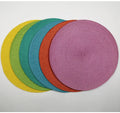 Wholesale PU Table Placemat Mats Cup Round Shape Coasters for Home