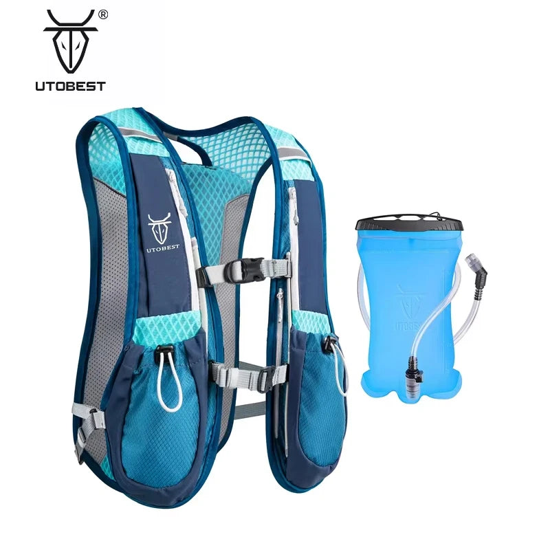 UTOBEST Lightweight Running Vest Hydration Backpack with 1.5L Water Bladder Cycling Hiking