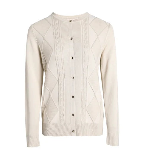 Solid Color Long Sleeve Knit Sweater Casual Women Cardigan Sweater