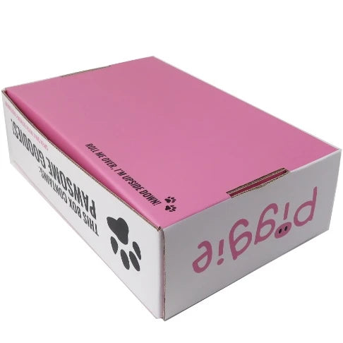 Custom Printed Logo Pink Corrugated Cardboard Color Box Cosmetic Wig Packaging Embossed Mailer Shipping Gift Folders Glossy