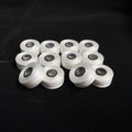 Poly #60 Size L Style L White Embroidery Bobbins Quilting Bobbins Pre-Wound Magnetic Bore Bobbins Thread