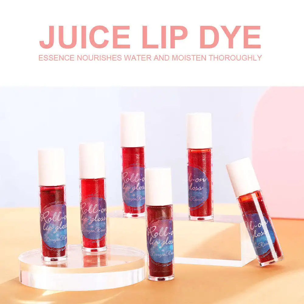 Custom New Arrival Roll-on Lip Gloss Wholesale Custom Label Shimmer 6 Colors Moisturizing Lip Gloss