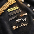 Custom logo Metal Zipper Pull Zip Head Handbag Gold Metal Zip Slider for Cloth