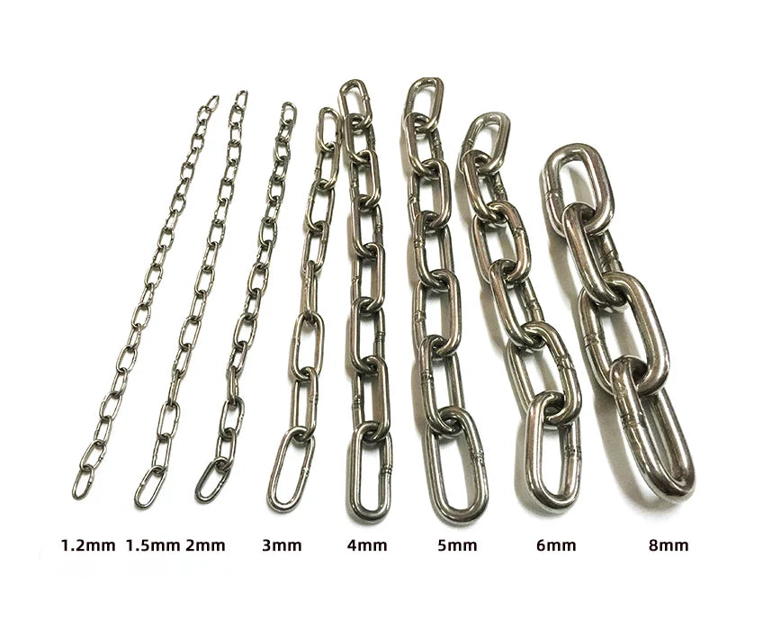 Custom Industrial Stainless Steel Marine Anchor Chain with Plain Finish Highly Polished Surface Welded Link Structure for Ships