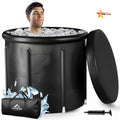 Customised 2 Person Plastic Cold Plunge Barrel Tub Pvc Inflatable Ice Bath Tub with Lid for Athletes Recovery