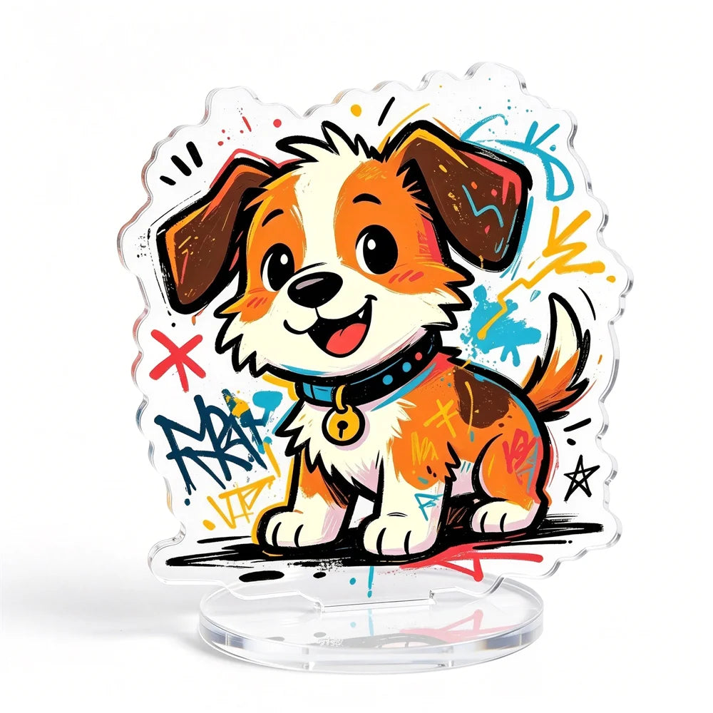 Customized Holographic Charm Acrylic Stand Personality Display Stand Double Sided Transparent Printing Promotional Gifts