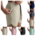 GYM Shorts Custom Logo Nylon Sportswear Marathon Workout Fitness Running Sport Jogging Shorts