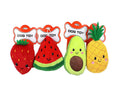 Wholesale Popular Fruit Vegetable Dog Plush Toy Squeaky Stuffing Pet Toys Factory Direct Supply