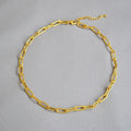 BFN013  Wholesale 18k Real Gold Plated Resist Tarnishable Fashion Lady Chain Necklace Hiphop Style Casual Necklace