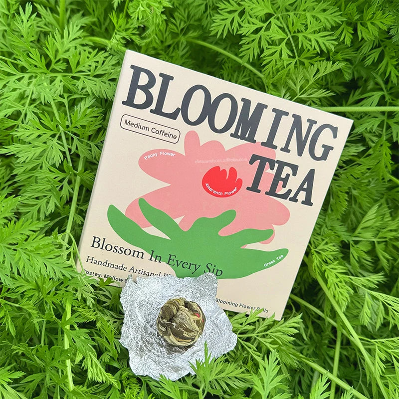 Traditional Chinese Handmade Xanadu Blooming Tea Gift Set Brewed Flower Tea Craft Flower Bulb Tea Individual Wrapping