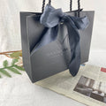 Exquisite Wholesale White Black Paper Shopping Goodie Bags Custom White Paper Gift Bags With Handles