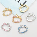 14x17mm Zinc Alloy  Alloy Metal DIY Jewelry Accessories Finding Inlay HELLO KITTY CAT HEAD Shape Charm Pendant