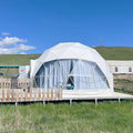 6M Outdoor Eco Living Dome House PVC Geodesic Dome Tents for Glamping