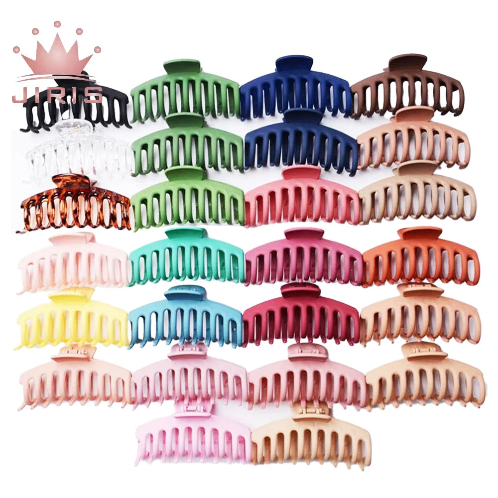 Jiris Banana Hair Clips Classic Clincher Combs Large Double Comb Fishtail Hair Clip Banana Ponytail Holder Clip for Women Ladies