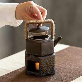 Japanese Style Stoneware Maintaining Furnace Heater Insulation Plate Candle Burning Heating Base Tea Stove Tea Set Teapot