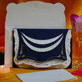 Latest New Design Navy Blue Color Doilies Wedding Invitation Cards Custom Birthday Invitation Cards Table Cards