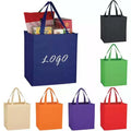 Wholesale Printed Personalized Reusable Fabric Large Non Woven Tote Storage Packaging Shopping Bags With Logo