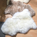 New Zealand & Australian Natural Fur Blankets Eco-Tan Carpet Rugs with High Pile for Living Room Real Sheep Skin Length Plate