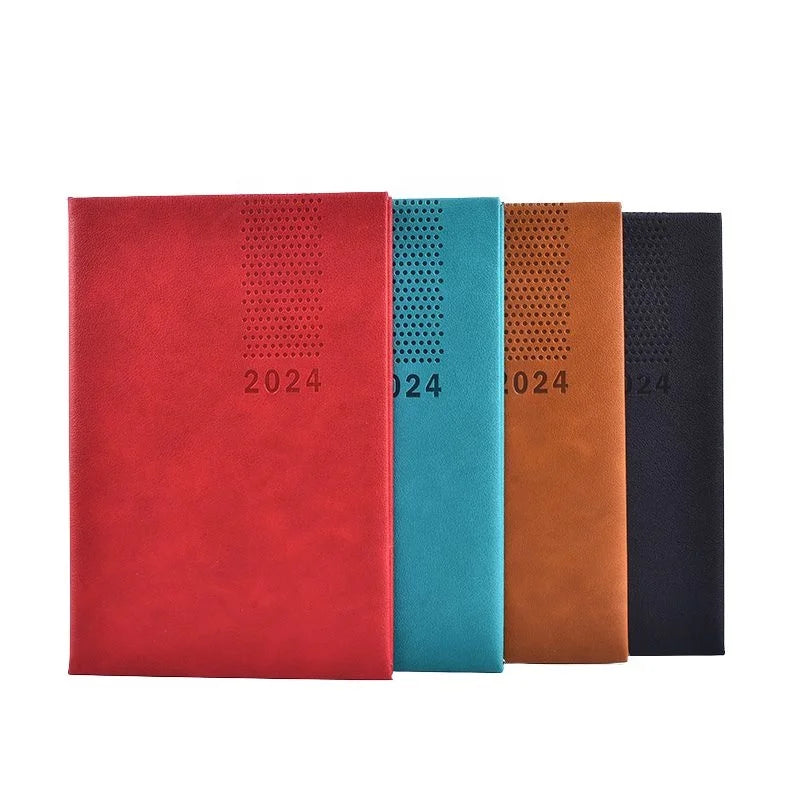 2027 Dated Personalised Custom A5 Leather Planner Notebook Journal Agenda Daily Weekly Monthly for Business Gift