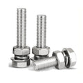 DIN933 M5 M6 M8 M10 M12 M14 M16 M20 304 Stainless Steel A2 Full Thread Hex Head Bolts with Nuts and Washers