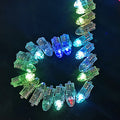 Small Square LED Light Lamp with ON/OFF Switch Bright Decorative Flashing Steady Light for Wedding and Party Decorations