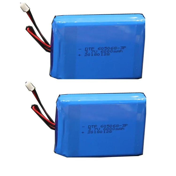 Factory Direct Wholesale 3P Lithium Batteries 3.7V 605068-3P 6000mAh Rechargeable Li-polymer Lipo Battery Packs