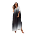Factory Wholesale Breathable Gradient Fabric Long Closed Style Side Slit Moroco Dubai UAE Women Kaftan Dresses for Beach