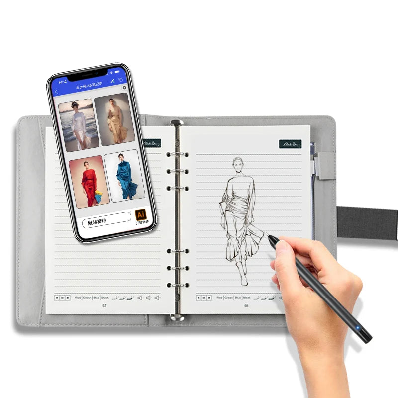 Master Ben Portable Drawing Playback Wireless Connection Reusable Digital Smart Pen With Smart Notebook