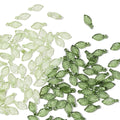 Wholesale Acrylic Mini Transparent Small Tree Leaves Beads Designer Diy Beads Charms for Jewelry Making Findings Components