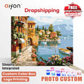Orfon Dropshipping Paint by Numbers Kits for Beginner - DIY Oil Painting Landscape for Home Decor Wholesale Painting by Numbers
