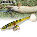 Hunthouse 120mm/150mm/200mm Pig Shad Musky Lure Swimbait Artificial Bait Shad Tail for Carp Fishing Soft Lure