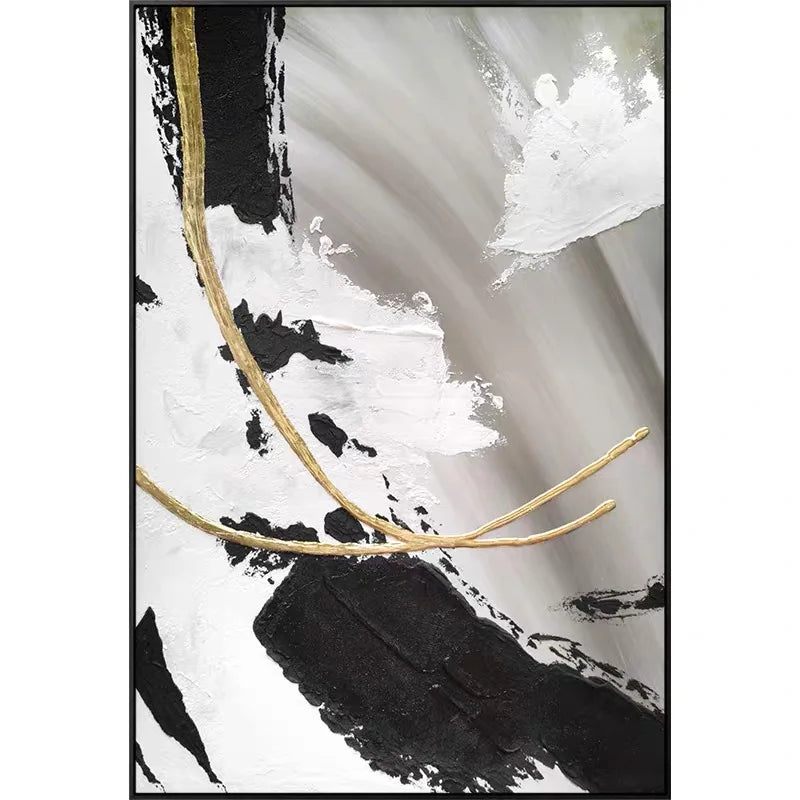 Modern Painting Black and White Pictures Frame Artwork Living Room Large Wall Art Decor Print Canvas Customized Logo Still Life