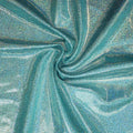 Custom Holographic Glitter Foil Stretch Fabric Nylon Elastic Spandex with Gymnastics Leotards for Swimwear