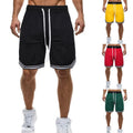 Custom Sport Mesh Sweat Half Pants Men Running Gym Shorts Casual Plain Zipper Pocketed Basketball Shorts High Street Wear