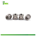 Aluminum Knurled Nuts Knurled Brass Heat Set Staking Threaded Inserts Brass Insert Nut for Injection Molding