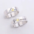 Valentine's Day Men Women Wholesale Adjustable Sun and Moon Engagement Couple Ring Forever Love Wedding Finger Jewelry