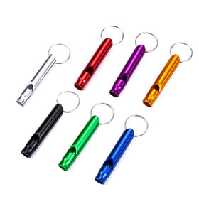Aluminum Alloy Emergency Whistle Safety Whistle Survival Shrill Loud Blast for Kayak Life Vest Jacket Boating Fishing Boat