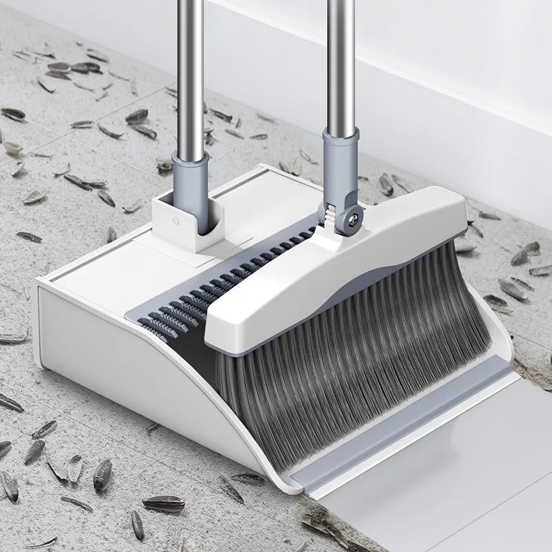 Rotating Head Broom Household Broom and Dustpan Cleaning Set Floor Upright Standing Cleaning Tools