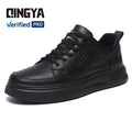 GUYISA Men's Chef Shoes Microfiber Upper Sports Series with Non-Slip SRC Black Rubber Outsole