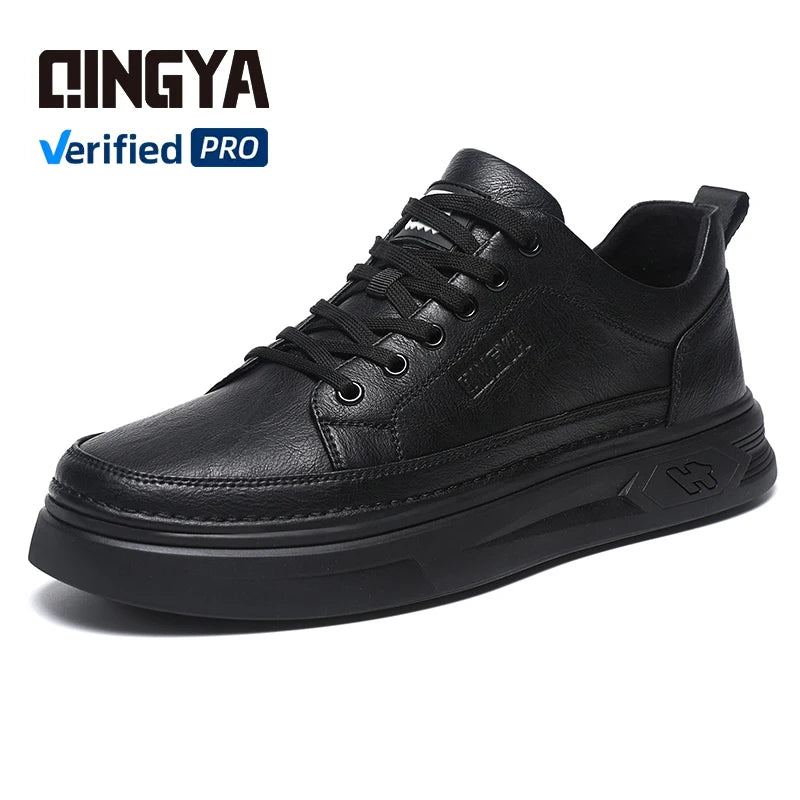 GUYISA Men's Chef Shoes Microfiber Upper Sports Series with Non-Slip SRC Black Rubber Outsole