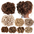 AliLeader Chignon Hairpiece Curly Bun Extensions Scrunchie Updo Hair Pieces Synthetic Combs in Messy Bun Hair Piece for Women