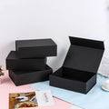 Custom Logo Black Luxury Cardboard Magnetic Folding Packaging Gift Box Closure for Shoes Paper Box