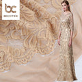 Fashionable Stretch Polyester Fabric Bridal Wedding Elastic Lace Fabric Wholesale