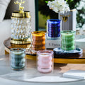 AIKUN Luxury Double Spiral Heat Insulation Fragrant Candle Cross Wooden Wick Soy Wax Scented Candles